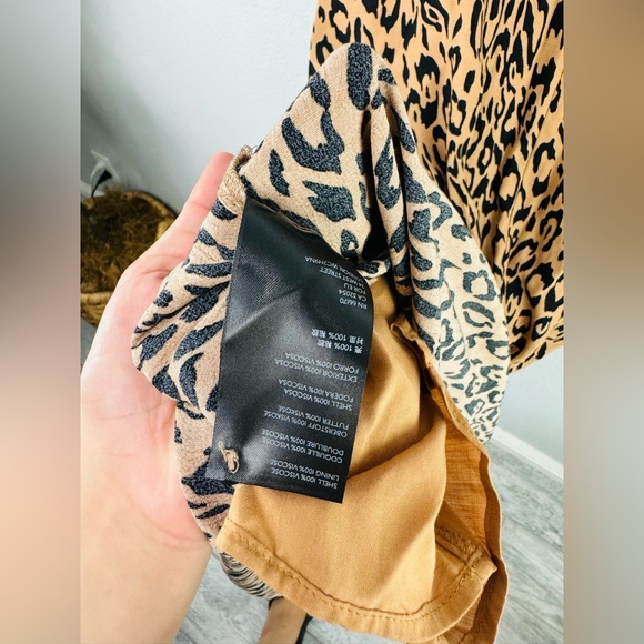 Anthropologie McKenzie Leopard Print Midi Dress - Picture 10 of 11